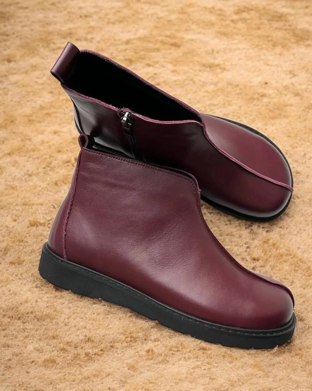 Handmade Leather Boots For Women Orthopedic Winter Ankle