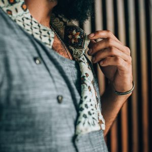 Linen Nehru Vest: Boho Oriental Sleeveless Jacket