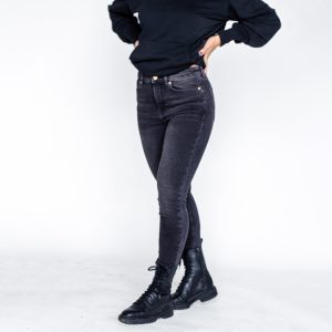 High Waisted Acid Wash Skinny Jeans: Edgy Y2k