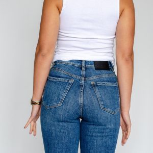 Wide Leg High Rise Vintage Flare Jeans For