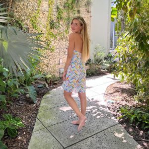 Hand Painted Silk Crêpe De Chine Dress: Unique