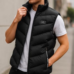 Men’s Puffer Winter Warm Sleeveless Vest Lightweight Windbreaker