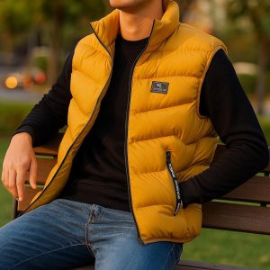 Men’s Puffer Winter Warm Sleeveless Vest Lightweight Windbreaker